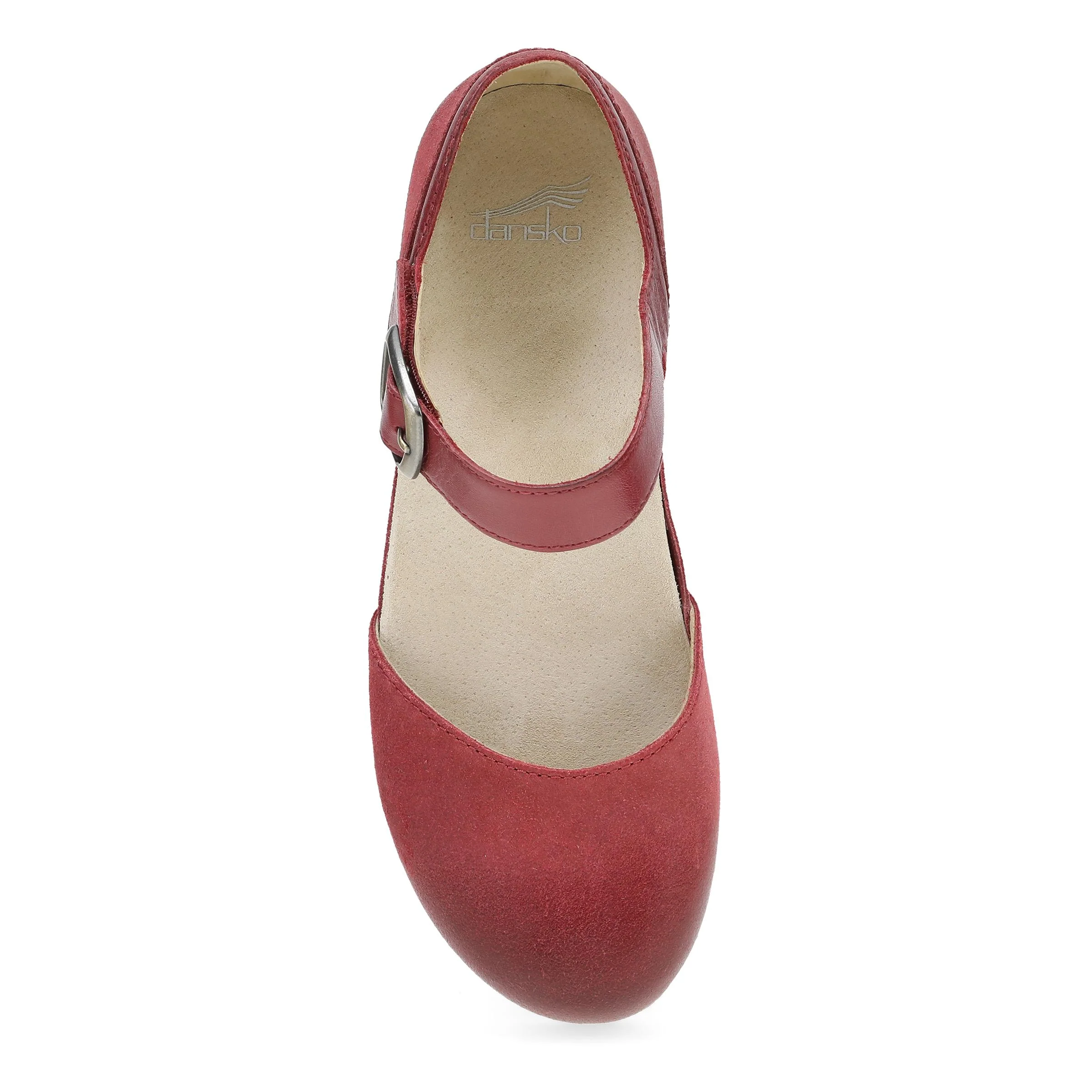 Mae Red Burnished Suede - Image 8