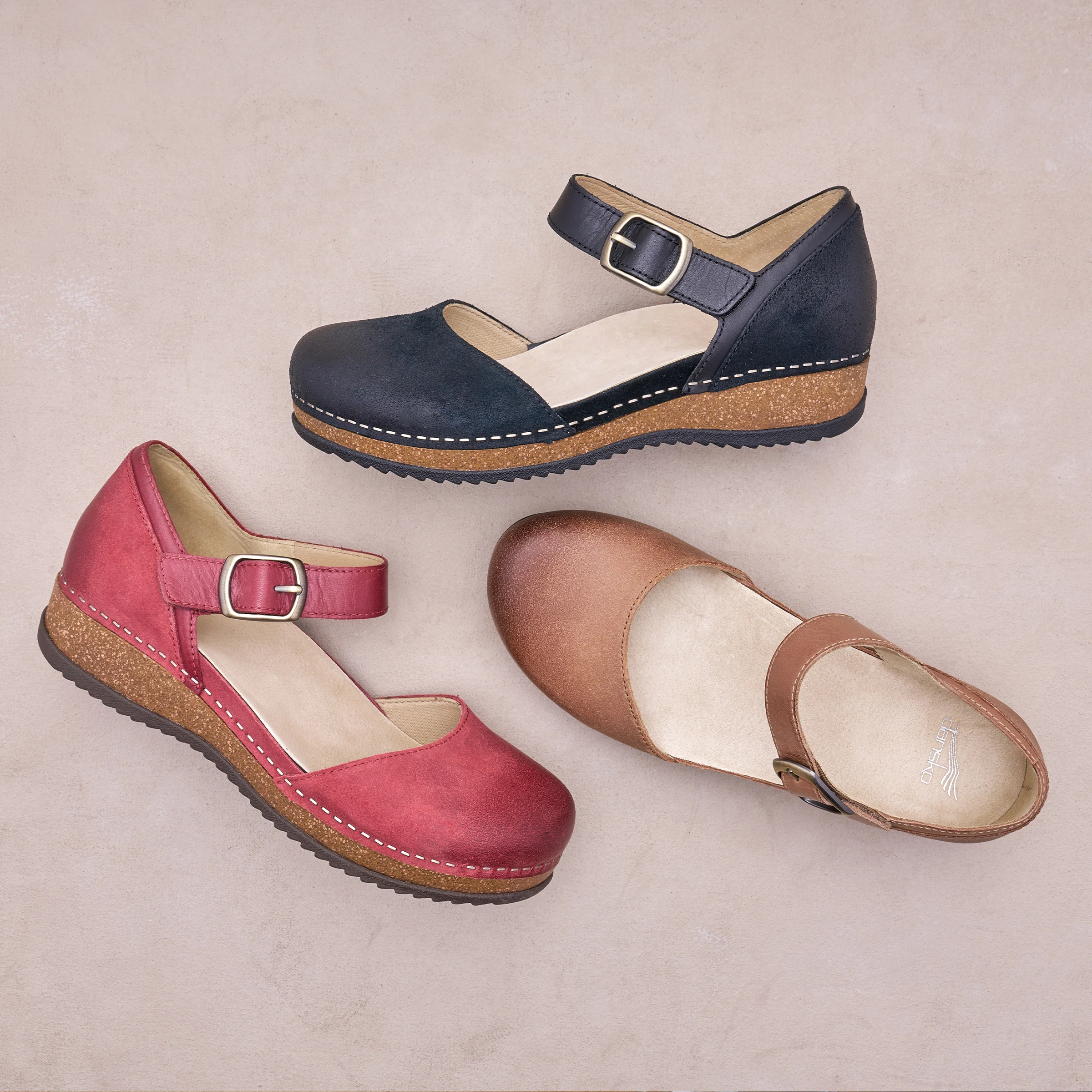 Mae Red Burnished Suede - Image 6